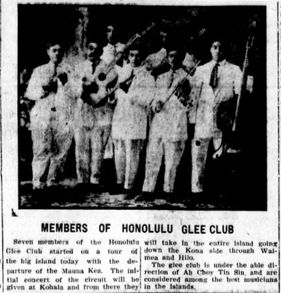 EveningBulletin_8_1_1911_8 MEMBERS OF HONOLULU GLEE CLUB