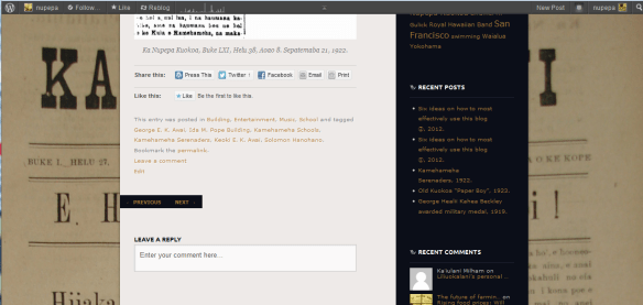 Helpful Buttons and Space to Leave Comments and Questions