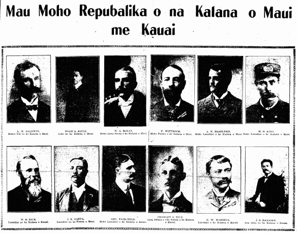 He Mau Moho Repubalika o na Kalana o Maui me Kauai