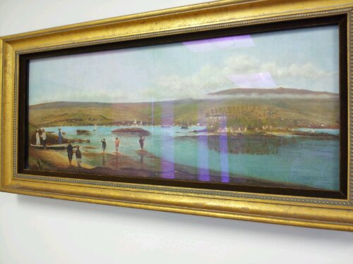 Joseph Nawahi Painting of Hilo Harbor, 1888.