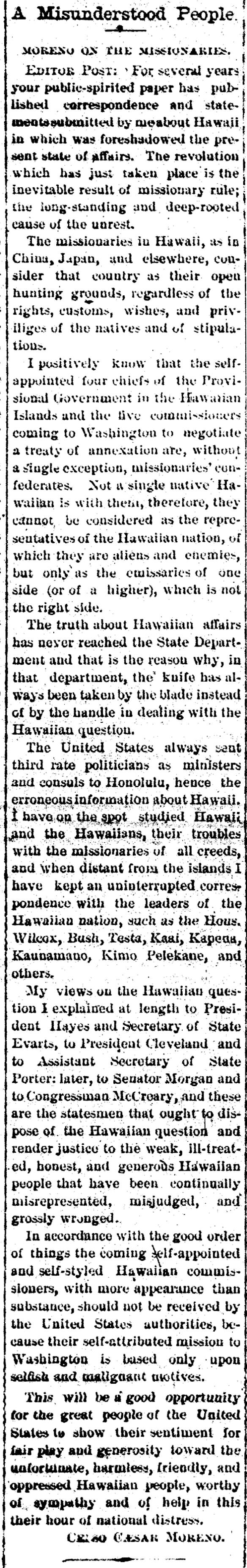 A Misunderstood People.