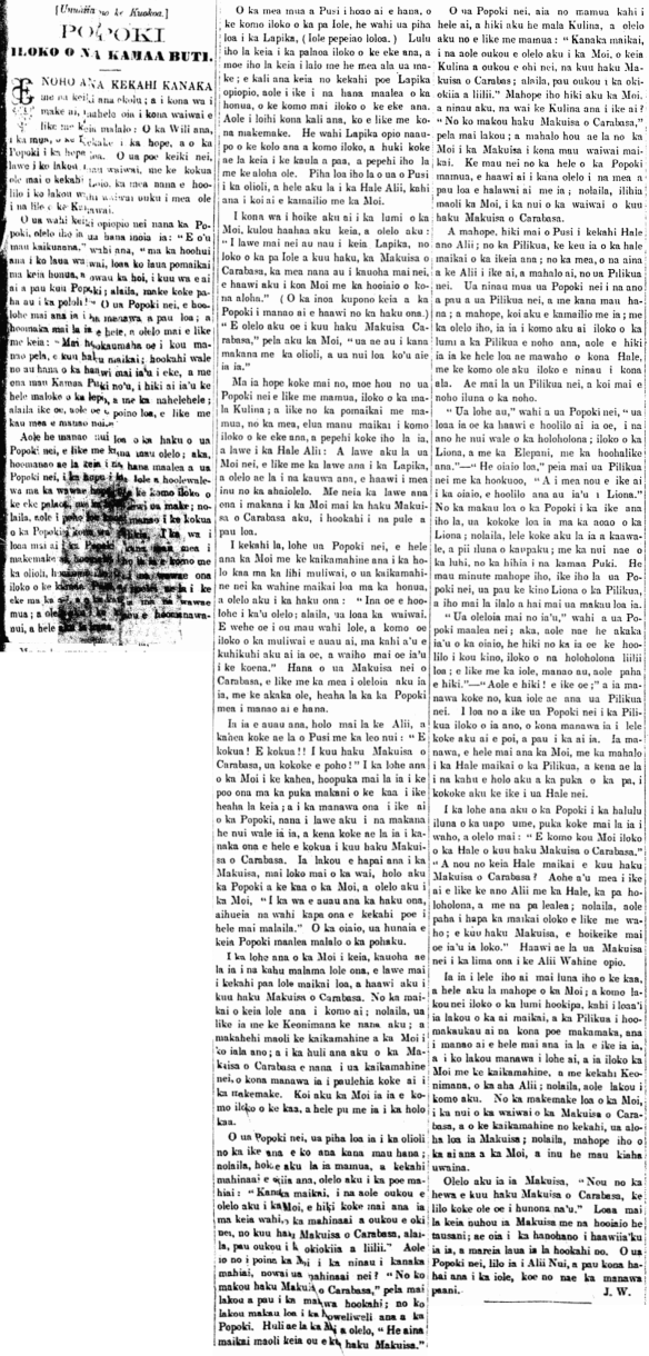 POPOKI ILOKO O NA KAMAA BUTI.