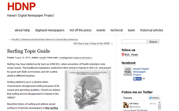 HDNP: Hawaii Digital Newspaper Project
