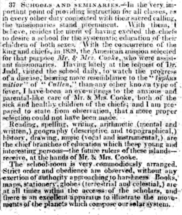 37. Schools and Seminaries.