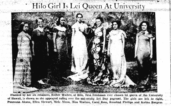 Hilo Girl Is Lei Queen At University
