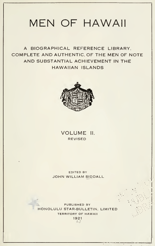 Men of Hawaii, Volume II