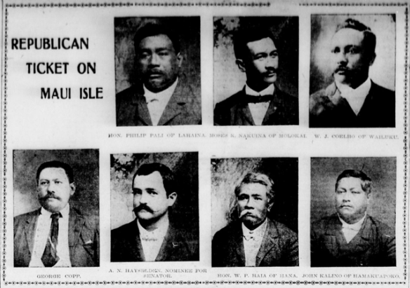 REPUBLICAN TICKET ON MAUI ISLE