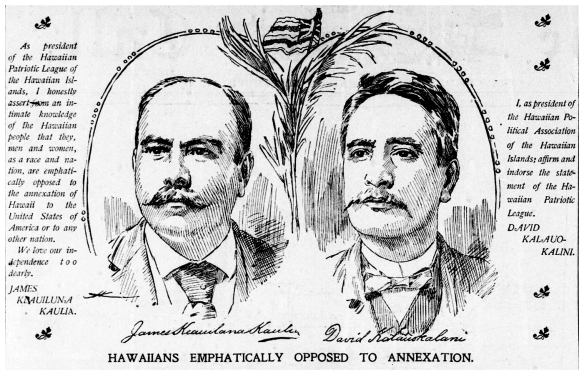 HAWAIIANS EMPHATICALLY OPPOSED TO ANNEXATION.