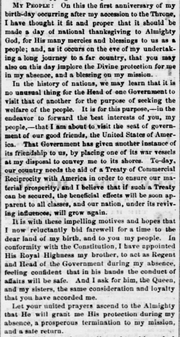 The Pacific Commercial Advertiser, Volume XIX, Number 21, Page 2. November 21, 1874.