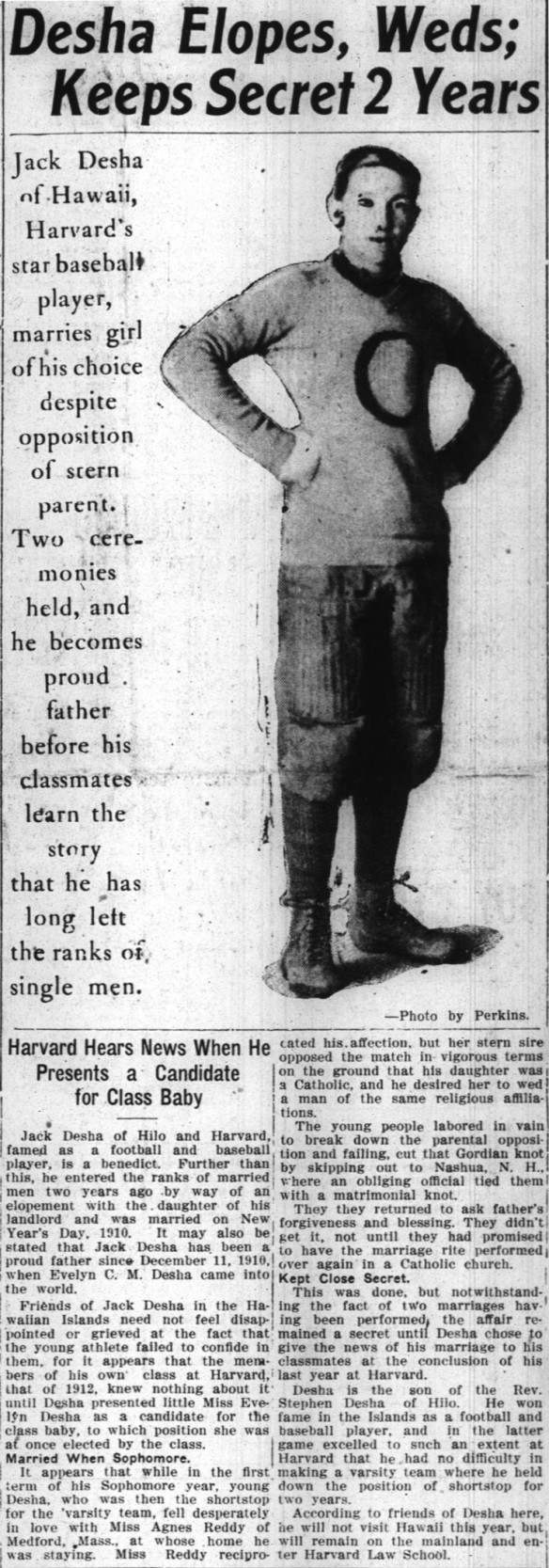 Desha Elopes, Weds; Keeps Secret 2 Years