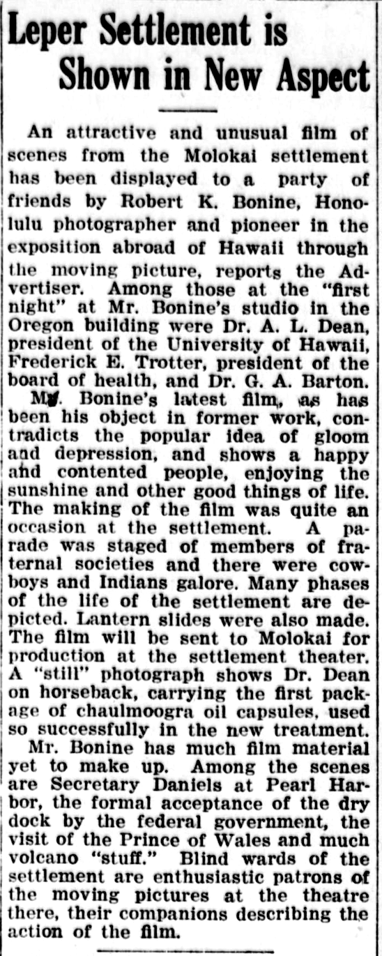 Leper Settlement is Shown in New Aspect