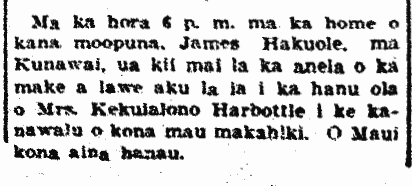 Ma ka hora 6 p. m....