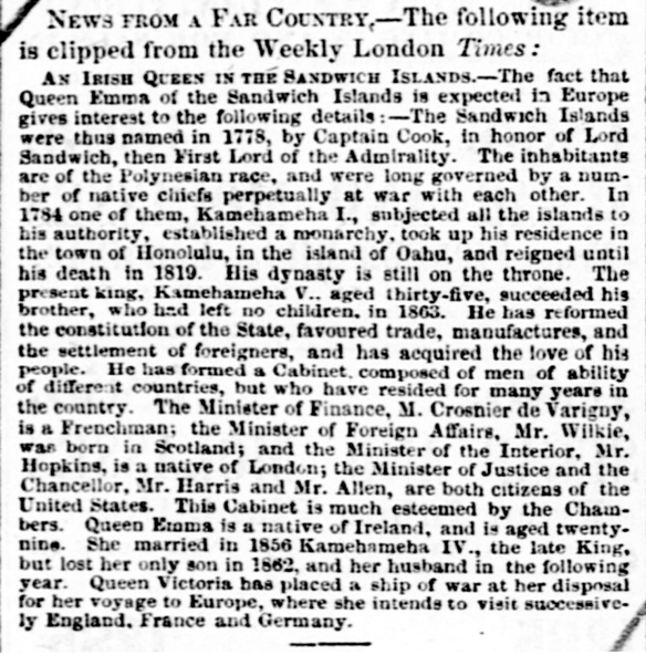 News from a Far Country...