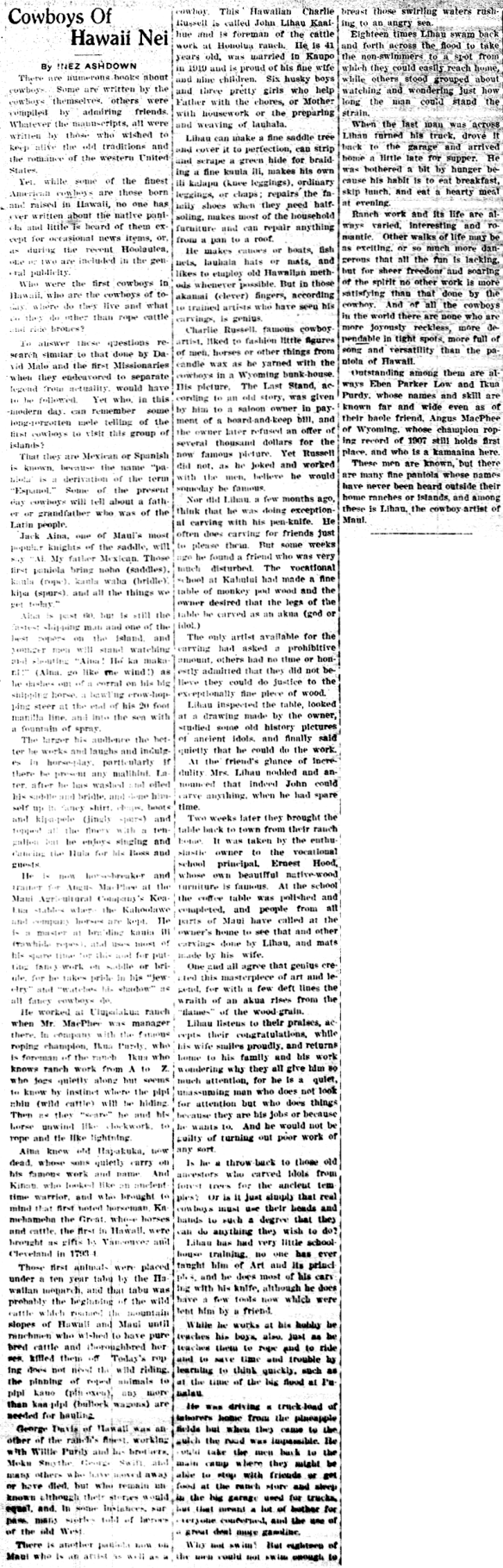 Cowboys Of Hawaii Nei