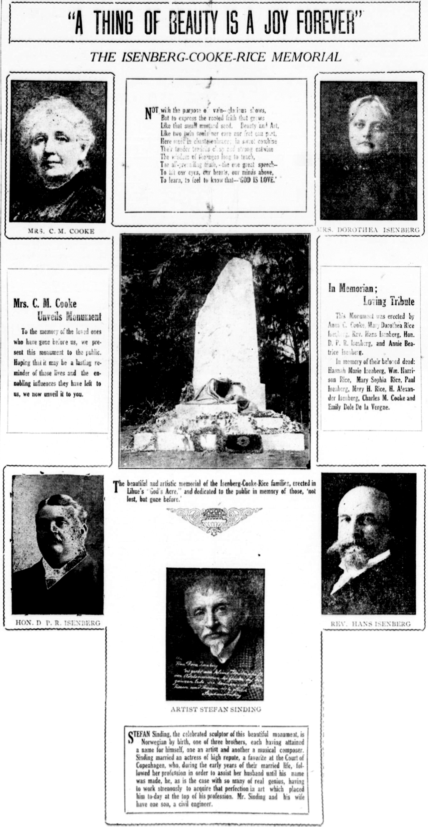 "A THING OF BEAUTY IS A JOY FOREVER"