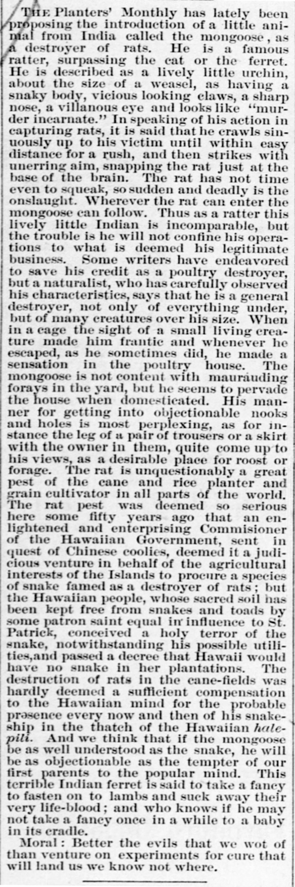 The Planters' Monthly...