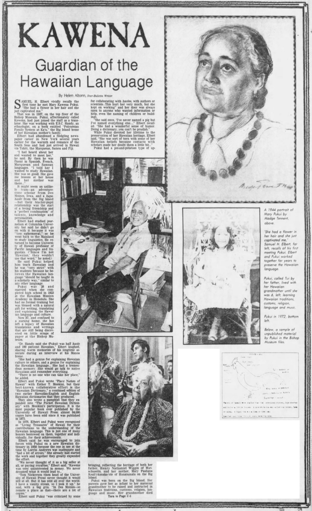 Mary Kawena Pukui, 1983. | nupepa
